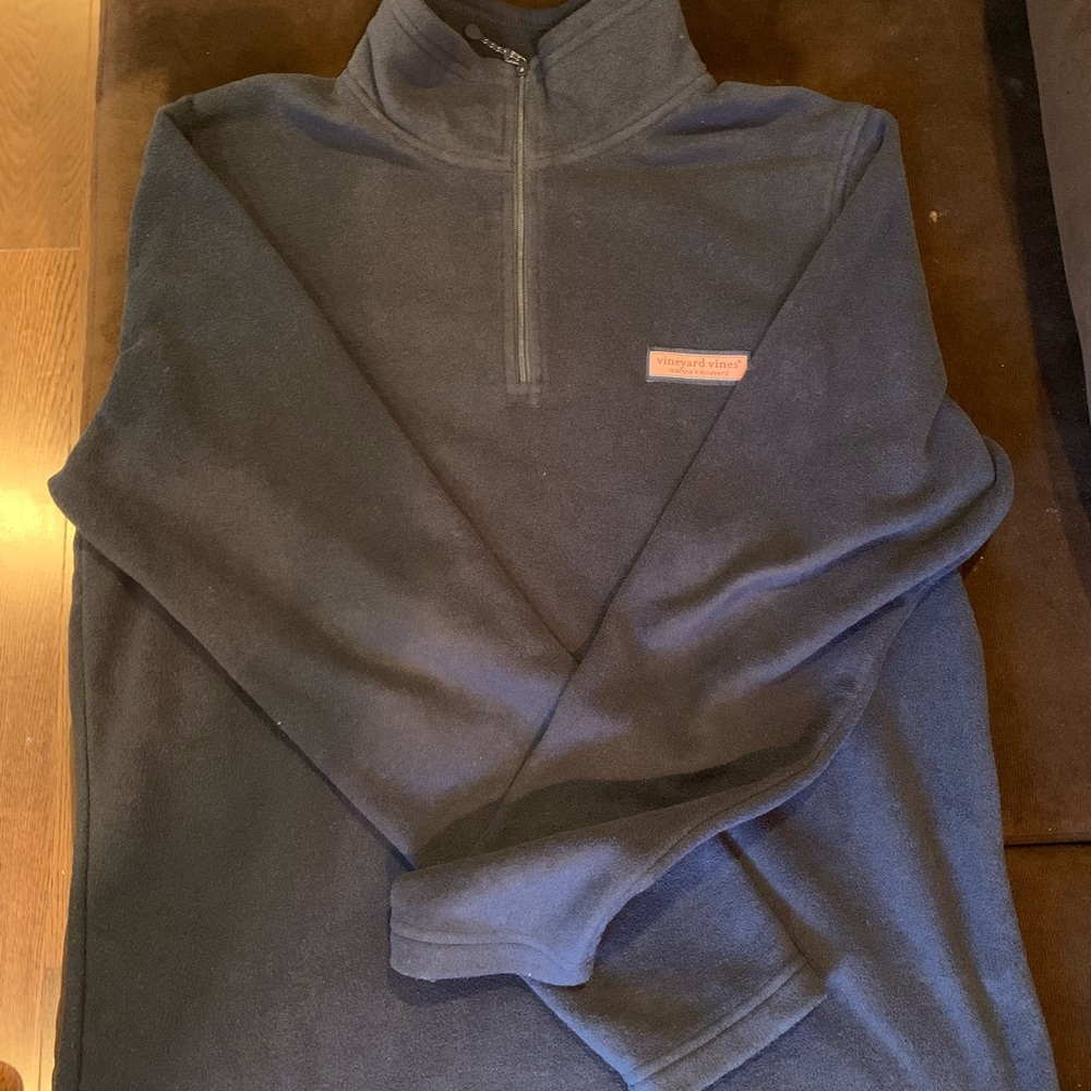 Mens Small Vineyard Vines Blue Quarter Zip